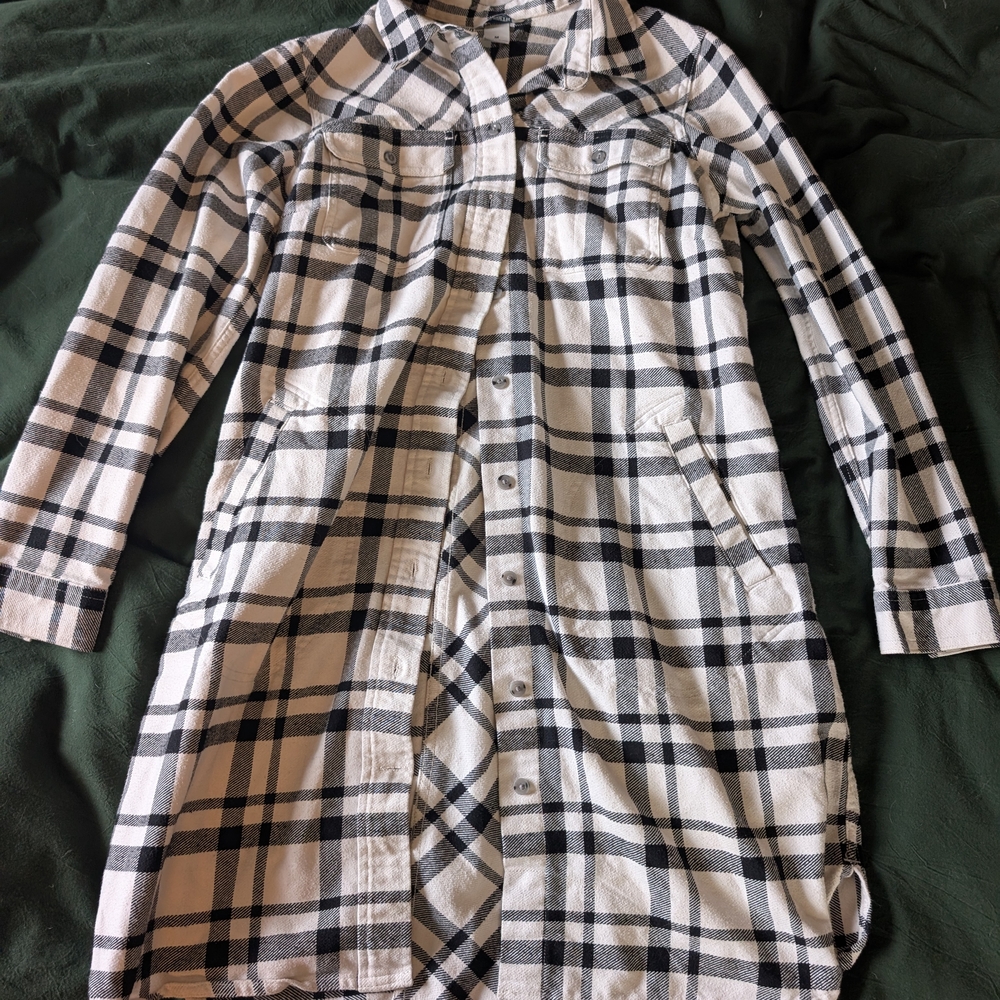 Duluth Plaid Long Sleeve Shirt Dress